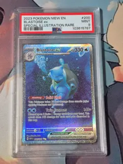 Blastoise ex 200/165 Scarlet & Violet 151 English Pokemon TCG - PSA 9 - Image 1