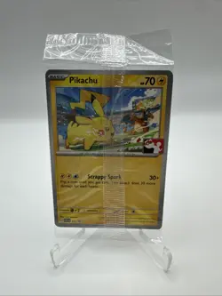 Sealed Pikachu #101 Scarlet & Violet Promo Pokemon TCG w/ Charizard 2023 Worlds - Image 1