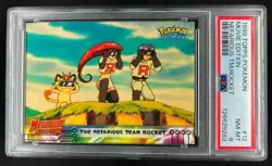 1999 Topps Pokemon the First Movie Nefarious Team Rocket #12 PSA 8 - Image 1