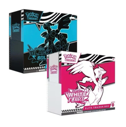 2 Pokemon TCG SV10.5 Black Bolt & White Flare Elite Trainer Box Bundle Sealed - Image 1