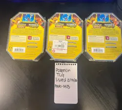 Pokemon Hidden Fates Tins Charizard Gyarados Raichu GX Boxes - Set of 3 - Image 2