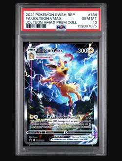 Jolteon Vmax SWSH184 Swsh Black Star Promo Pokemon PSA 10 - Image 1