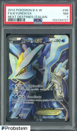 2012 Pokemon B & W Next Destines Italian #96 Kyurem Ex Italian PSA 7 NM - Image 1