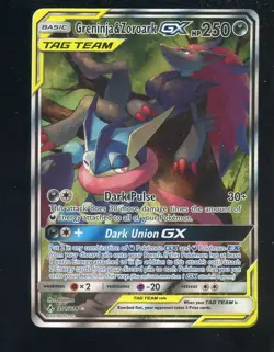 2019 Pokemon Unbroken Bonds #201 Greninja & Zoroark GX - Image 1