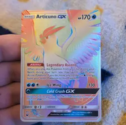 Pokemon Articuno GX Full Art Secret Rare Holo SM Celestial Storm 171/168 170 HP - Image 1