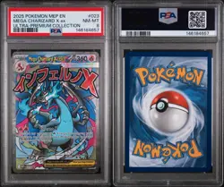 2025 POKEMON MEP EN-ME BLACK STAR PROMO 023 MEGA CHARIZARD X EX ULTRA RARE PSA 8 - Image 3