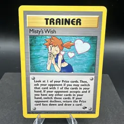 Misty's Wish 108/132 - 2000 Pokemon Gym Challenge Set WOTC TCG - Non Holo Rare - Image 1