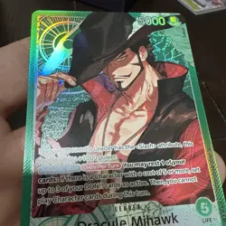 Dracule Mihawk - OP14-020 (Alternate Art) OP14-020 The Azure Sea's Seven Foil - Image 2