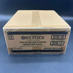 One Piece OP14-EB04 The Azure Sea's Seven English 12 Booster Box Case Sealed - Image 1