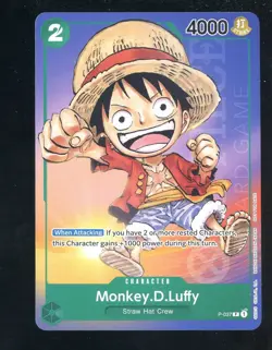 One Piece English P-037 Monkey D Luffy Anime Expo Exclusive - Image 1