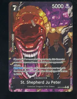 One Piece English OP13-084 St Shepherd Ju Peter Special Alternate Art Rare - Image 1