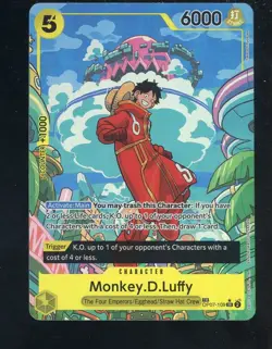 One Piece English OP07-109 Monkey D Luffy Treasure Rare Super Rare - Image 1