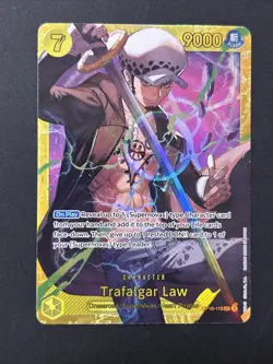 Trafalgar Law OP10-119 SEC - One Piece TCG - English Near-Mint Foil Secret Rare - Image 1