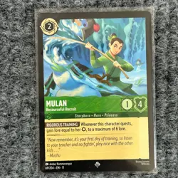 Disney Lorcana Winterspell Mulan Resourceful Recruit 69/204 Super Rare NM - Image 1