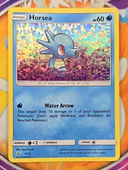 🔥Pokemon TCG McDonald's Promo Horsea 3/12 Holo Promo Card Sleeved/Protected👍📈 - Image 1