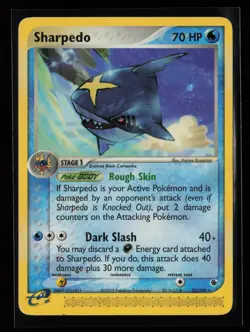 Sharpedo 22/109 Rare Ruby and Sapphire Heavily Played Pokemon Card - Image 1