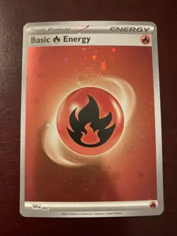 Basic Fire Energy SVE 002 Scarlet & Violet 151 Cosmos Holo Pokemon TCG Card - Image 1