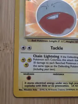 Electrode Holo 2/64 Pokemon Card Base Set Vintage WOTC LP - Image 5