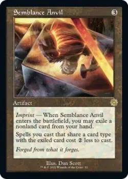 Semblance Anvil -Foil Light Play MTG The Brothers' War: Retro Frame Artifacts - Image 1