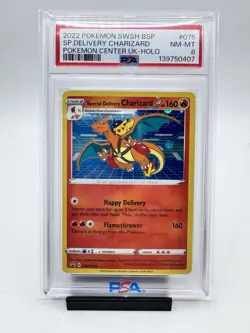 Special Delivery Charizard SWSH075 SWSH: Sword & Shield Promo Cards Holo [PSA 8] - Image 1