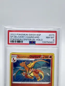 Special Delivery Charizard SWSH075 SWSH: Sword & Shield Promo Cards Holo [PSA 8] - Image 2