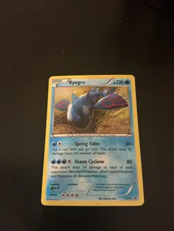 Pokemon Kyogre Card XY51 Holo Black Star Promo 2015 - Image 2