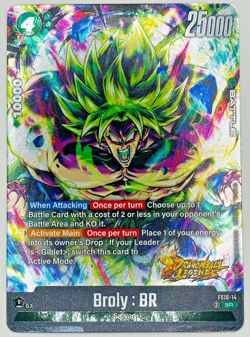 Broly BR | SR Foil FS10-14 Dragon Ball Super Card Game | Fusion World | NM - Image 1