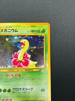 [NM] Meganium Pokemon Card Japanese No.154 Neo Genesis Set Rare 19F1 - Image 5