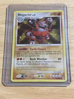 Rhyperior Holo 12/130 Diamond & Pearl 2007 Vintage Pokemon Card – MP - Image 1