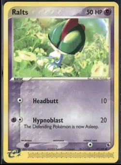 Ralts 67/109 EX Ruby & Sapphire Pokemon English Card (MP) - Image 1