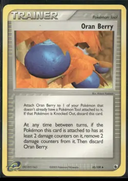 Oran Berry 85/109 EX Ruby & Sapphire Pokemon English Card (MP) - Image 1