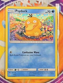 🔥McDonald's 2018 Pokemon TCG Psyduck Holo Card #2/12 Happy Meal Promo MP👍📈 - Image 3