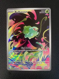 Pokemon TCG Bulbasaur Mega Evolutions 133/132 Illustration Card - Image 1