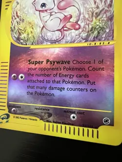 Pokemon Mew TCG Reverse Holo Card Expedition Base Set 055/165 LP Condition - Image 5