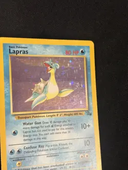 Lapras 10/62 Holo Rare Fossil Pokemon Card - Image 2