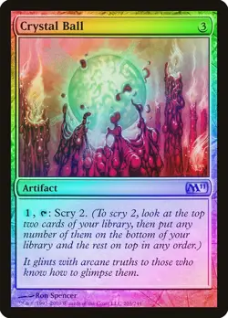 Crystal Ball FOIL Magic 2011 / M11 HEAVILY PLD Artifact Uncommon CARD ABUGames - Image 1
