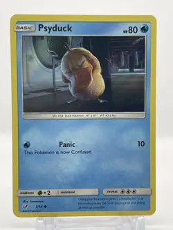 Psyduck Detective Pikachu NM/MINT Holo Common Pokemon Card 7/18 - Image 1