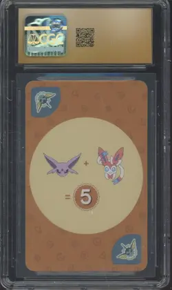 2019 Pokemon Korean Playing Cards Point Salad Eevee Edition Vaporeon CGC 10 - Image 2