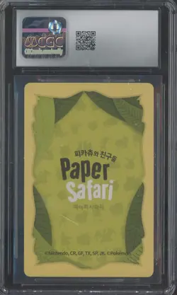 2022 Pokemon Korean Playing Cards Paper Safari #10 Charizard CGC 10 GEM MINT - Image 2