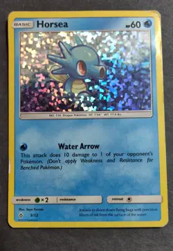 Horsea 003/012 McDonald's Promo 2018 Holo Pokemon Card DAMAGED (See Photos) - Image 1