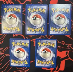 Lot Of 5 Unown Vintage Pokemon Cards Neo Destiny Discovery Revelation WOTC Old - Image 2