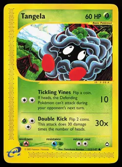 Tangela 112/147 Common Aquapolis Pokemon Card - Image 1