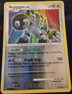 Reverse Holo Foil Regigigas # 15/146 D&P: Legends Awakened Set Pokemon Cards HP - Image 1