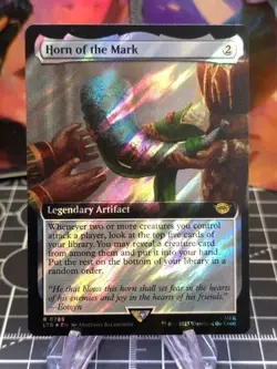 FOIL Horn of the Mark (Extended Art) (Surge Foil) LOTR MINT/NM Beautiful!!! - Image 1