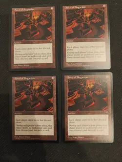 Magic The Gathering MTG Anvil of Bogarden Visions x4 RARE EX/LP Reserved List - Image 1