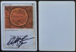 Signed MtG Magic Dan Frazier Artist Proof _ Revised _ RED WARD _ VHTF 1/100! - Image 1