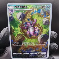 Pokemon Nidoking Pocket TCG Holo With Texture Read Description - Image 1
