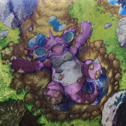 Pokemon Nidoking Pocket TCG Holo With Texture Read Description - Image 2