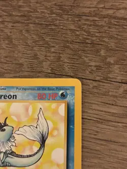 Pokemon TCG Vaporeon Jungle 28/64 Rare Unlimited Stage 1 80 HP Regular English - Image 4