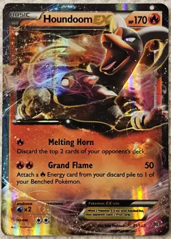 Pokemon Houndoom EX 21/162 XY BREAKthrough English NM/LP - Image 1